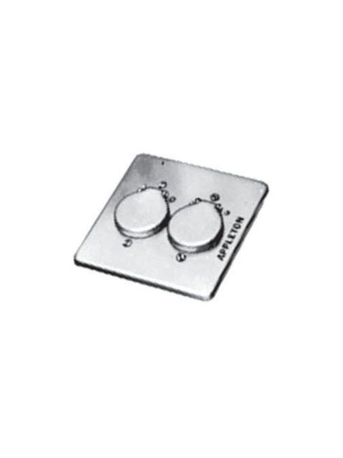 Product image for Appleton FSK-2R-T 2-Gang Unilet Steel Cover