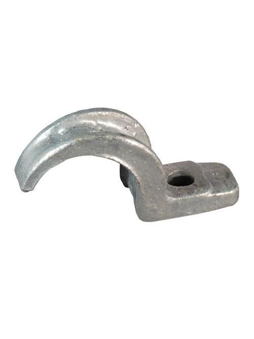 Product image for Appleton CL-150MN 1-1/2" One-Hole Conduit Clamp - Malleable Iron, Hot Dip Galvanized
