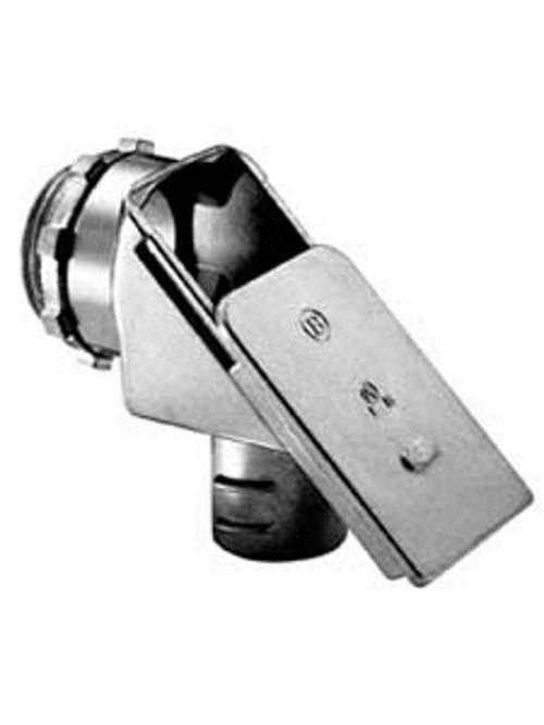 Bridgeport 91-DC2 1/2" 90deg Screw-In Connector, Zinc Die Cast Bridgeport 91-DC2 1/2" 90deg Screw-In Connector, Zinc Die Cast