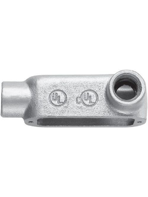 Crouse-Hinds Series LR150M 1-1/2 Inch Malleable Iron Form5 Type LR Threaded Rigid Conduit Body Crouse-Hinds Series LR150M 1-1/2 Inch Malleable Iron Form5 Type LR Threaded Rigid Conduit Body