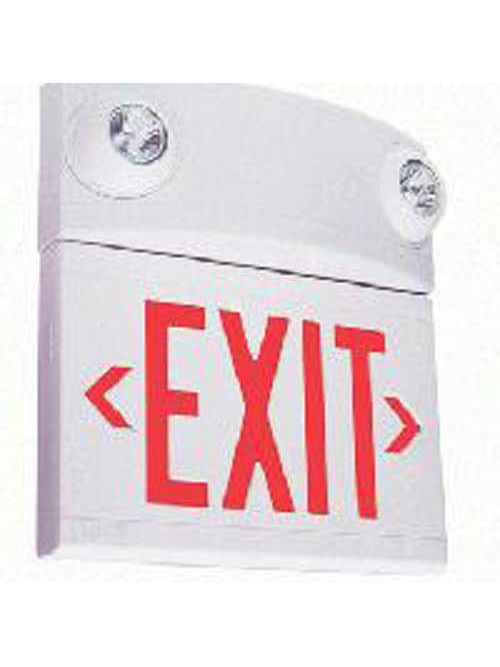 Product image for Hubbell Lighting LXURB 2.6 W 120/277 VAC Precision Molded Thermoplastic AC Powered LED Exit Sign