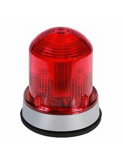 Product image for Edwards Signaling 125LEDFR120A 120 VAC 0.09 Amp Red Polycarbonate LED Flashing Beacon