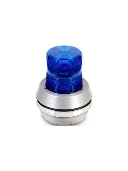 Product image for Edwards Signaling 51B-N5-40W 120 VAC 0.29 Amp Blue Polycarbonate Flashing Incandescent Beacon with Horn