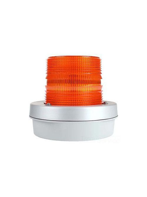 Product image for Edwards Signaling 93A-N5 120 VAC 0.1 Amp Amber Cast Base Single Flashing Xenon Strobe Beacon
