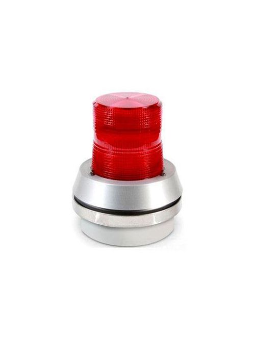 Product image for Edwards Signaling 95R-N5 120 VAC 0.1 Amp Red Polycarbonate Flashing Xenon Strobe Beacon with Integrated Horn