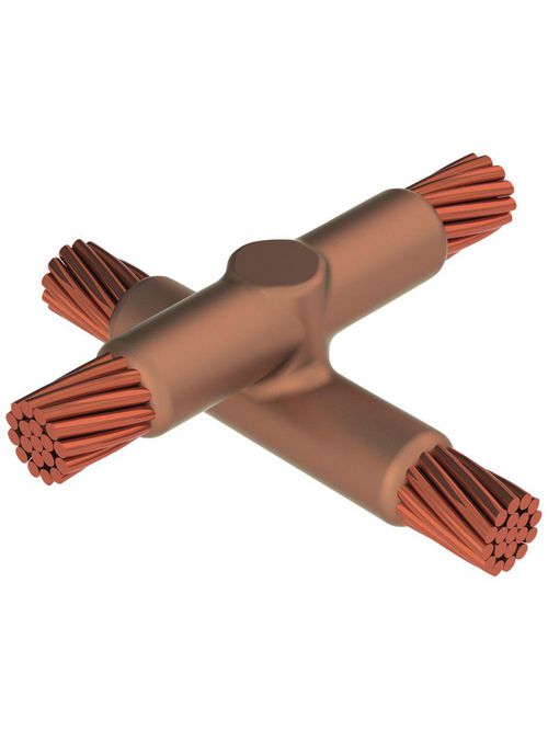 Erico XBQ2G2G 2/0 AWG Horizontal Lapped Cable to Cable Mold Erico XBQ2G2G 2/0 AWG Horizontal Lapped Cable to Cable Mold