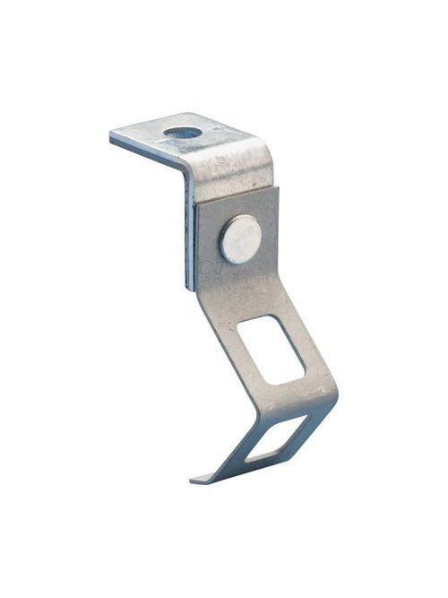 Product image for Caddy 6AB Push Install Rod Hanger with Angle Bracket, 3/8" Rod, 0.25" Hole