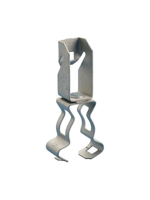 Product image for Caddy 12316M 123-M Conduit to Z Purlin Clip, 3/4", 1" EMT, 0.922"-1.378" OD, 0.06"-0.1" Flange