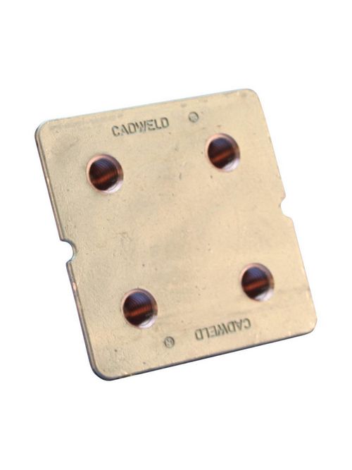 Product image for Erico B1642Q B161/B164 Earthpoint, Four Stud, Brass, 0.53" dia, 1/2 UNC Thread