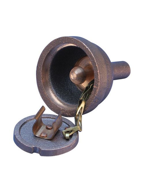 Product image for Erico B165 Aircraft Grounding Receptacle with Ball Stud, 4 1/2", Permanent 5/8" Ball Stud