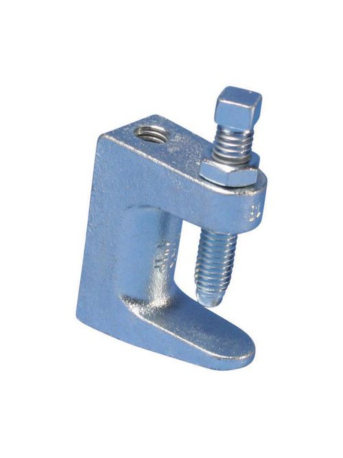 Product image for Caddy 3100037EG Universal Beam Clamp, Thick Flange, Electrogalv. 3/8" Rod, 1-1/4" Max Flange