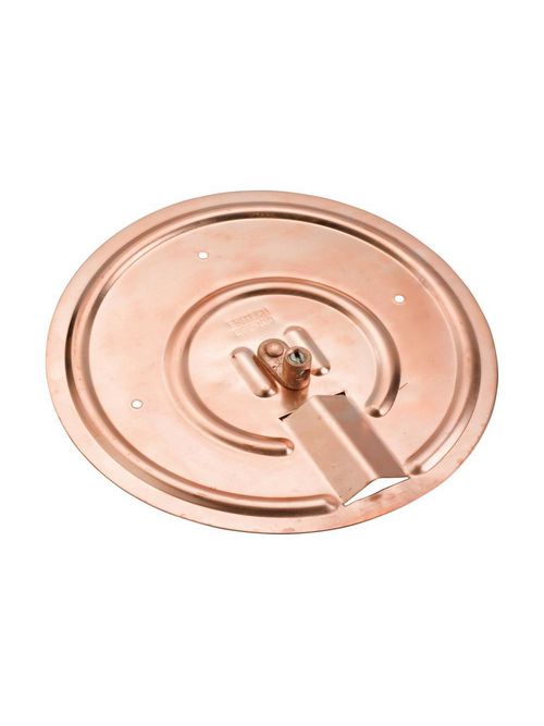Product image for Erico EGP100 Copper Utility Pole Bottom Plate, Lug Connector, 7 1/2" dia, 0.025"