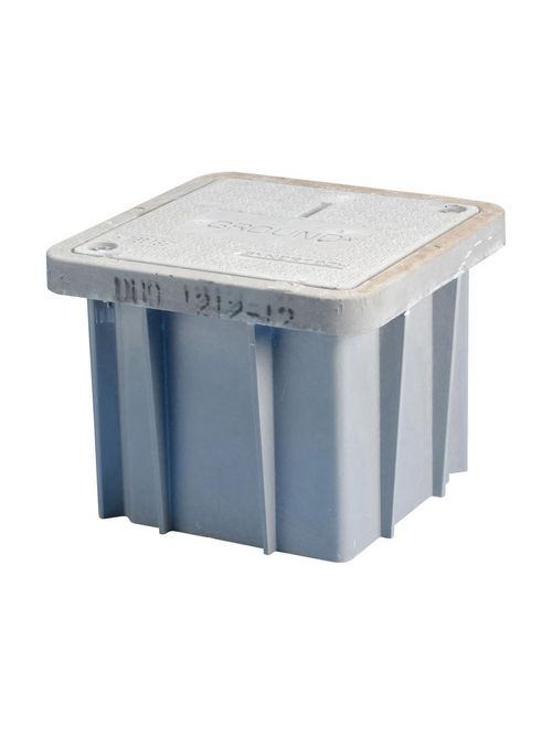 Product image for Erico T416D Inspection Housing, Lightweight Polymer Concrete, Polymer Concrete, 12" x 15.4" x 15.4"