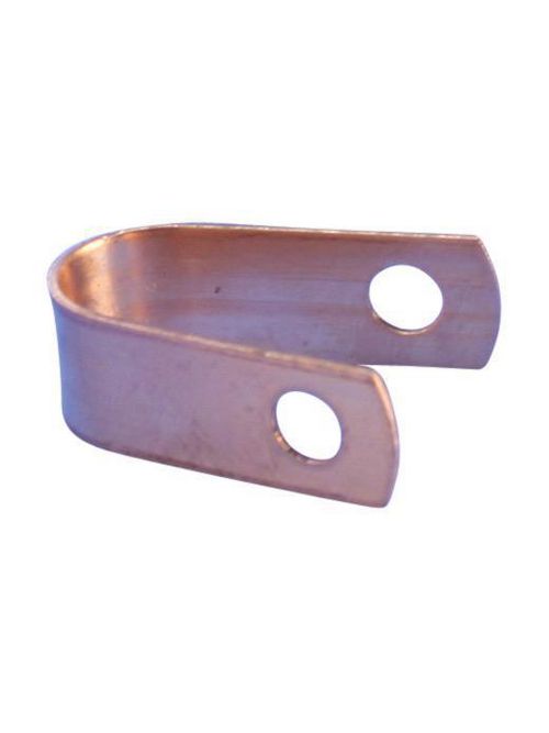 Product image for Erico LPC801 Single Hole Cable Strap, Copper, 0.469" OD