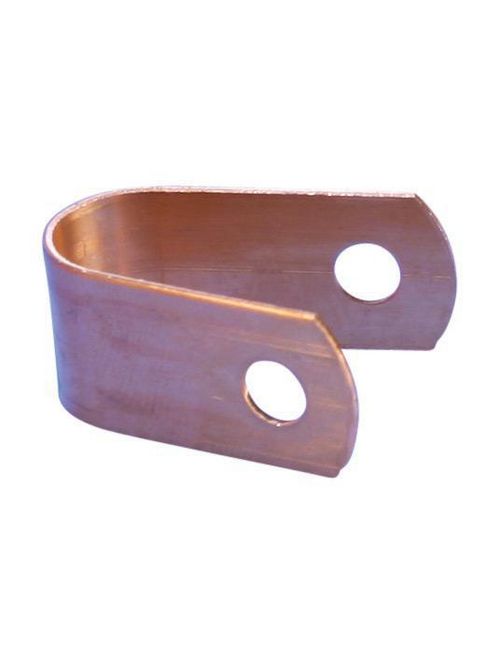 Product image for Erico LPC803 Single Hole Cable Strap, Copper, 0.469" OD