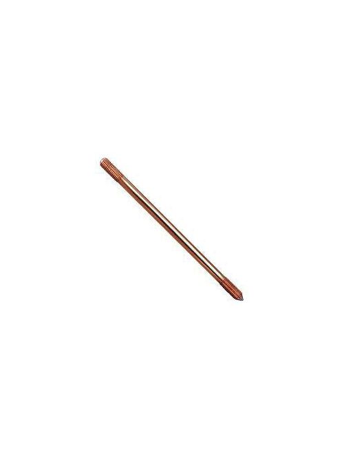Product image for Erico 815780 Galvanized Ground Rod, Pointed, 5/8"nominal dia, 8', 6.4 lb