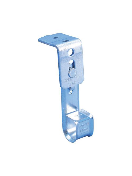 Product image for Caddy CAT12AFAB3 Caddy Cablecat J-Hook with Pin Driven Angle Bracket, 3/4" dia, 3/16" Hole