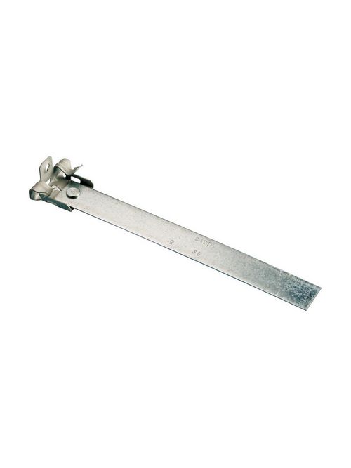 Product image for Caddy CM58S Hammer-On Flange Clip, Bottom Mount with Retainer, 5/16"-1/2" Flange, 13" Strap