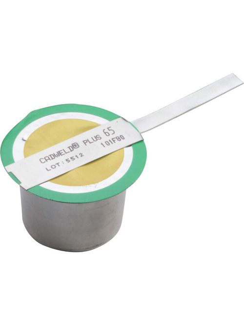 Product image for Erico PB65PLUSF80 Cadweld Plus Welding Material, F80, Dark Green