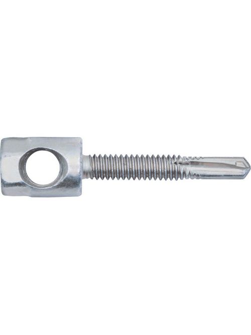 Product image for Caddy HMZH476 HangerMate Horizontal Mount Screw for Steel with Lock Nut, 3/8" Rod, 0.06"-0.25" Flange