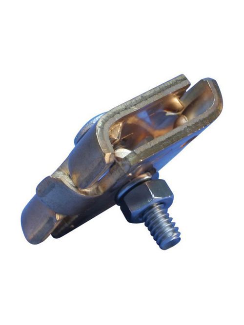 Product image for Erico LPC502 Stamped Bolted Parallel Cable Connector, Copper, Class 1 - Class 2 (4/0 Max)