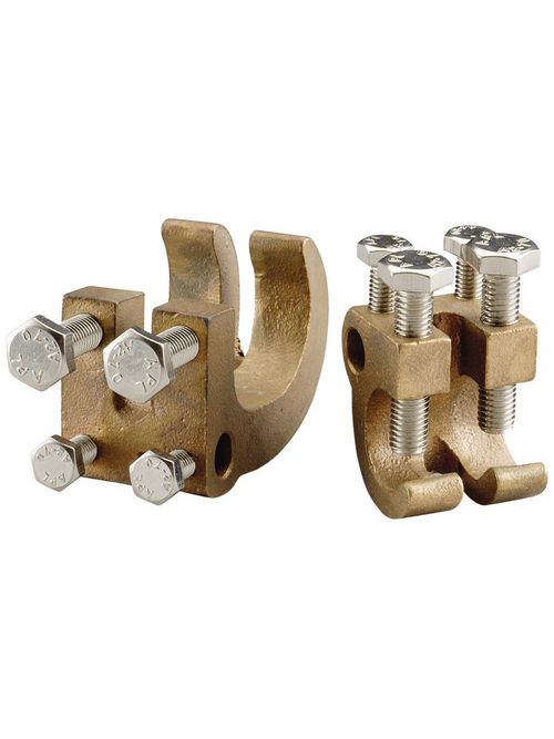 Product image for Erico RC100 Rebar Grounding Clamp, Heavy Duty, #8 Solid-4/0 Stranded, 10 mm² Stranded-100 mm² Stranded, 18 36 mm, #6 #11, 20M 35M