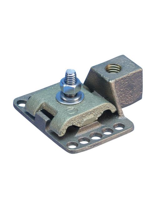 Product image for Erico LPC30512 Air Terminal Base, Imperial Thread, Copper, Bare, 1/2 UNC Thread, Horizontal or Vertical