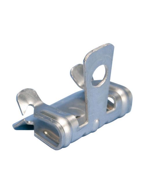Product image for Caddy 4H24SS Hammer-On Flange Clip, Side Mount, S301, 1/8"-1/4" Flange