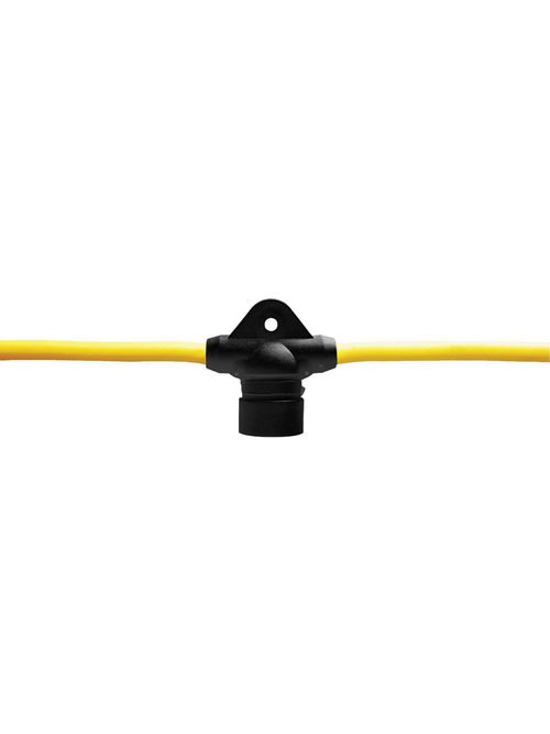 Product image for Ericson 123100Y-3 12/3 AWG SEOW 3-Wire NEMA L5-20P Plug Molded String Light