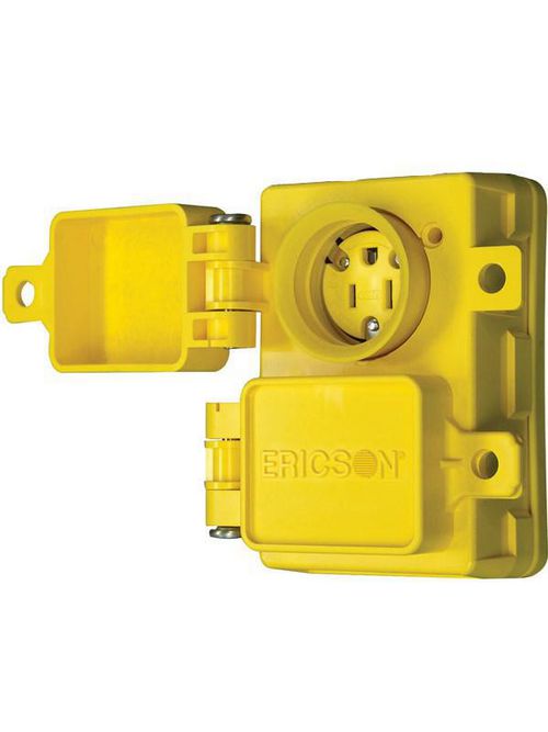 Product image for ERIC 1610-PWDX RCPT & FLIP COVER DP