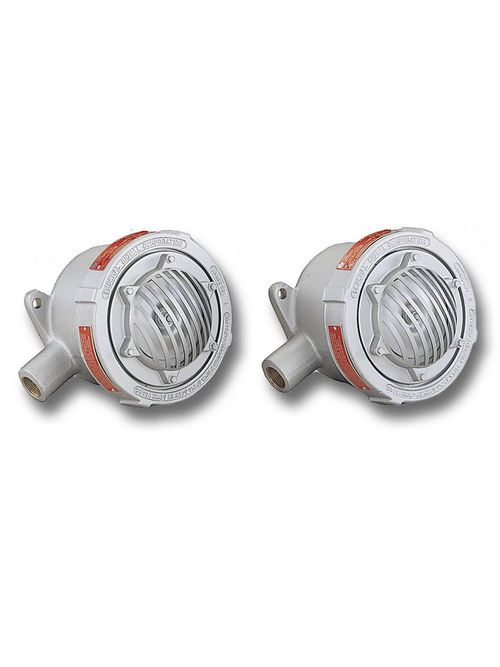 Federal Signal 31X-120-3 99 dB at 10 Foot 120 VAC 0.2 Amp Cast Aluminum Housing Explosionproof Vibrating Horn Federal Signal 31X-120-3 99 dB at 10 Foot 120 VAC 0.2 Amp Cast Aluminum Housing Explosionproof Vibrating Horn