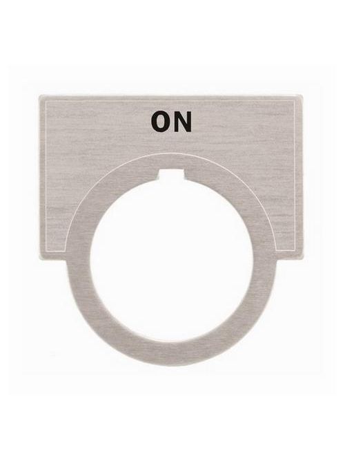 Siemens Industry 52NL11 2 x 1-7/16 Inch On Brushed Aluminum Large Push Button Legend Plate Siemens Industry 52NL11 2 x 1-7/16 Inch On Brushed Aluminum Large Push Button Legend Plate