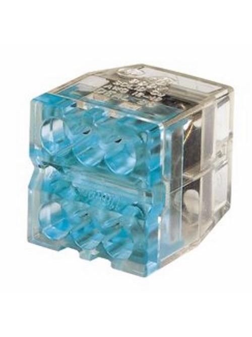 Ideal Industries 30-188 20 to 12 AWG Solid and 16 to 14 AWG Stranded 600 Volt Blue Push-In Wire Connector Ideal Industries 30-188 20 to 12 AWG Solid and 16 to 14 AWG Stranded 600 Volt Blue Push-In Wire Connector