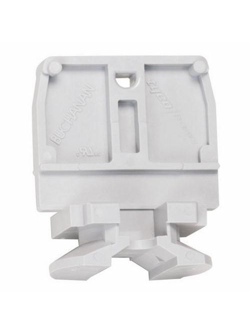 Product image for Ideal Industries 0930 Gray Polyester Channel Mount Medium-Duty Terminal Block End Section