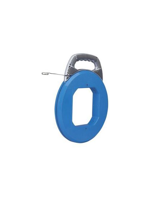 Product image for Ideal Industries 31-057BP 1/8 x 0.06 Inch x 240 Foot Blued Steel Metal Formed Hook Eyelet End Fish Tape