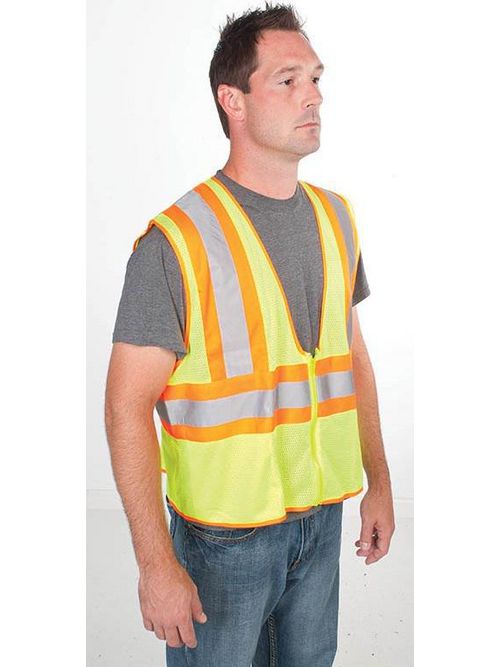 Product image for Greenlee 01761-02XL Class 2 Tradesman 2-Tone High Visibility Vest