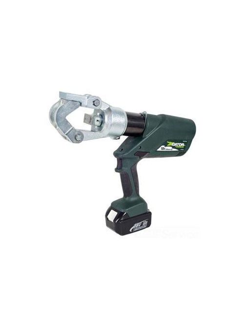 Product image for Greenlee EK12IDL12 12 Ton 4 AWG to 1000 MCM Copper Rotatable Head Lithium-Ion Battery Powered Crimping Tool
