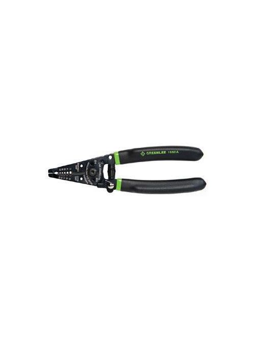 Product image for Greenlee 1950A 18 to 10 AWG Serrated Nose Wire Stripper