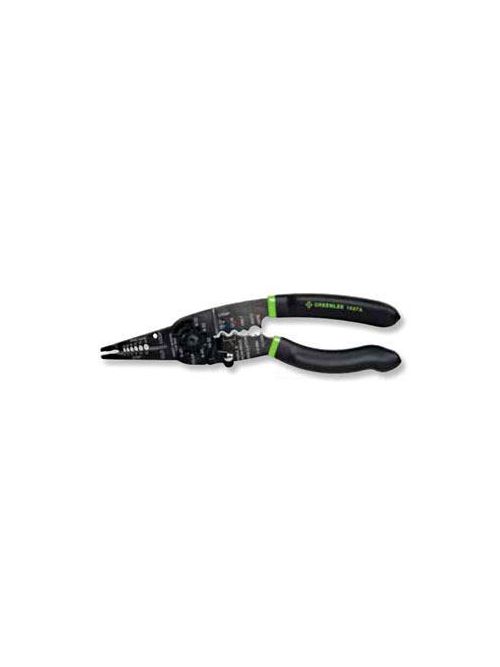 Product image for Greenlee 1927 8-1/8 Inch 10 to 22 AWG Stripping/Crimping Combination Tool