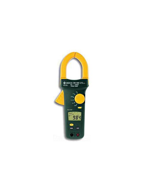 Product image for Greenlee CM-1350 750 VAC/1000 VDC 1000 Amp 4000-Count LCD Digital AC Clamp-On Meter