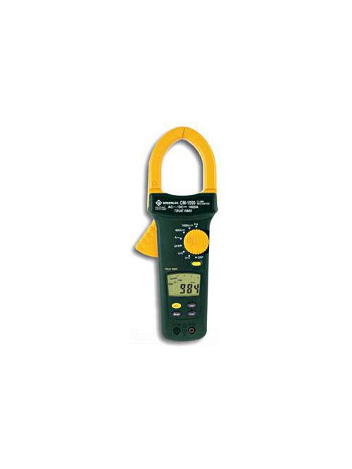 Product image for Greenlee CM-1550 750 VAC/1000 VDC 1000 Amp 4000-Count LCD Digital AC Clamp-On Meter