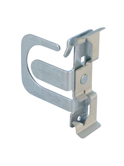 Product image for Caddy MCS1008Z MC/AC Cable Support Bracket with Rod/Wire Clip, 14-3 to 10-2 MC/AC, 8 Cable, 1/2", 5/8" Rod