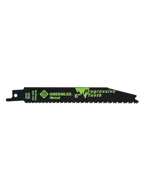 Greenlee 353-123 6 x 3/4 x 0.035 Inch Bi-Metal Straight Back Reciprocating Saw Blade Greenlee 353-123 6 x 3/4 x 0.035 Inch Bi-Metal Straight Back Reciprocating Saw Blade