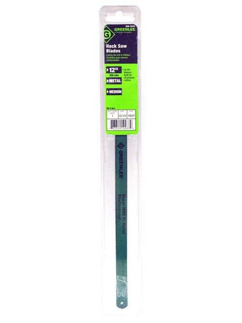Greenlee 333-1218 12 Inch 18 TPI Bi-Metal Fully Adjustable Hacksaw Blade Greenlee 333-1218 12 Inch 18 TPI Bi-Metal Fully Adjustable Hacksaw Blade