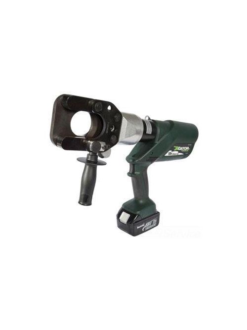 Product image for Greenlee ESG55L11 18-1/8 x 3-1/8 x 13-1/4 Inch 2515 MCM ACSR Rotatable Head Lithium-Ion Battery Powered Cable Cutter