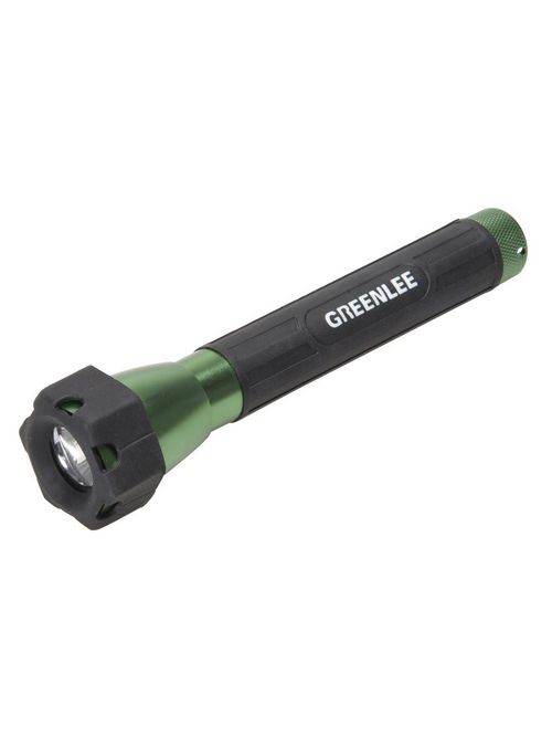 Product image for Greenlee FL2AA 1.4 x 1.6 x 7" 0.5 W 2 AA Alkaline Battery Aluminum LED Flashlight