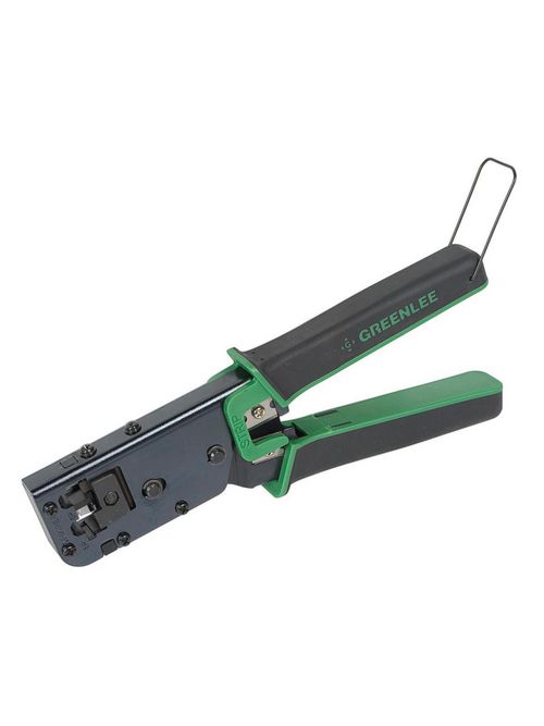 Product image for Greenlee 45553 Manual Full Cycle Telephone Ratchet Crimper