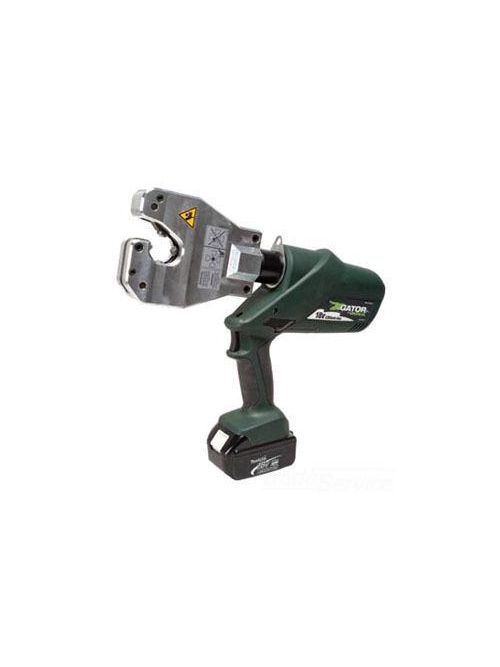 Product image for Greenlee EK06ATL11 6.2 Ton 6 AWG to 500 MCM Rotatable Open Head Lithium-Ion Battery Powered Crimping Tool