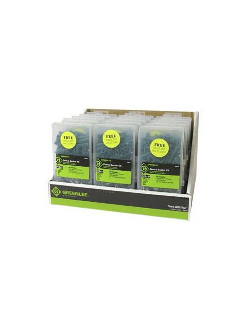 Product image for Greenlee 84015 #12 x 1" Plastic Conical Anchor Kit