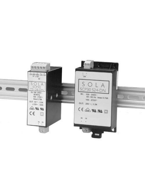 Product image for SolaHD SCP30S24-DN 24 VDC Output 30 W Din Rail Encapsulated Switch Power Supply